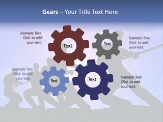 Playing String People PowerPoint Template