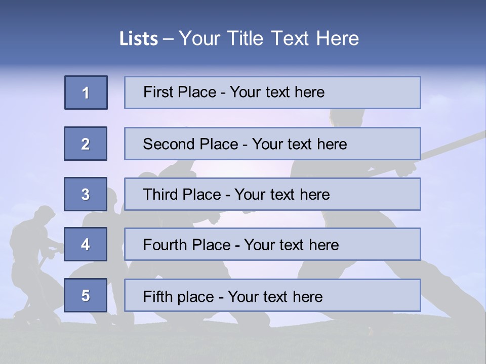 Playing String People PowerPoint Template
