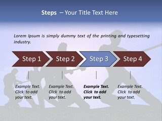 Playing String People PowerPoint Template