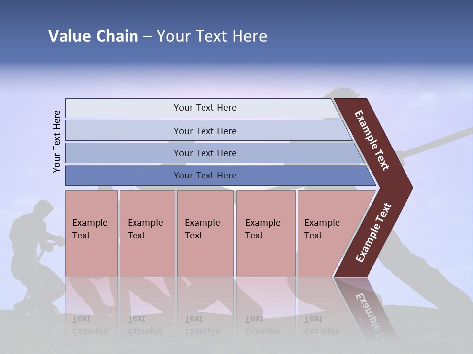 Playing String People PowerPoint Template