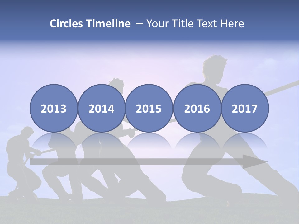 Playing String People PowerPoint Template