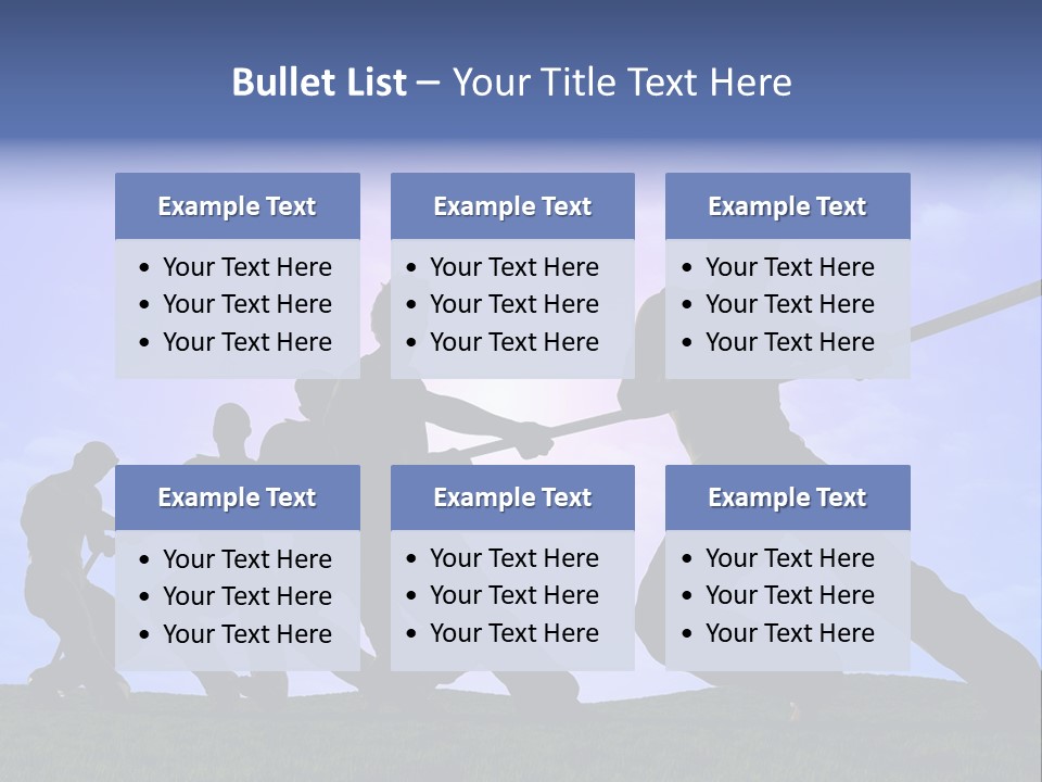 Playing String People PowerPoint Template