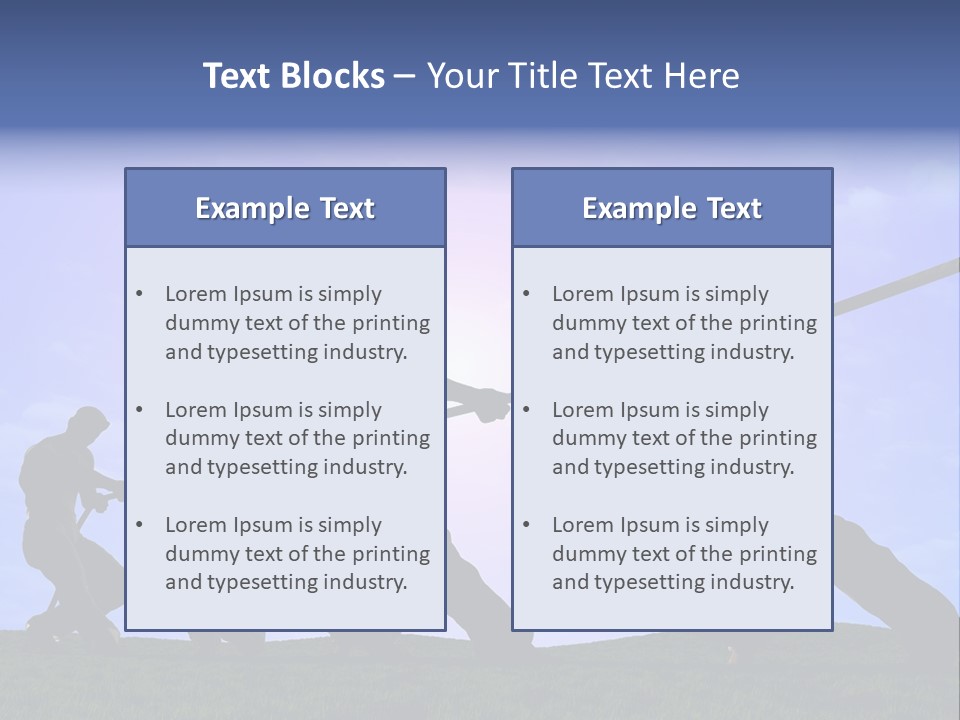 Playing String People PowerPoint Template