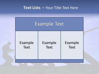 Playing String People PowerPoint Template