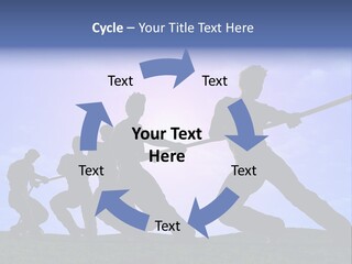 Playing String People PowerPoint Template