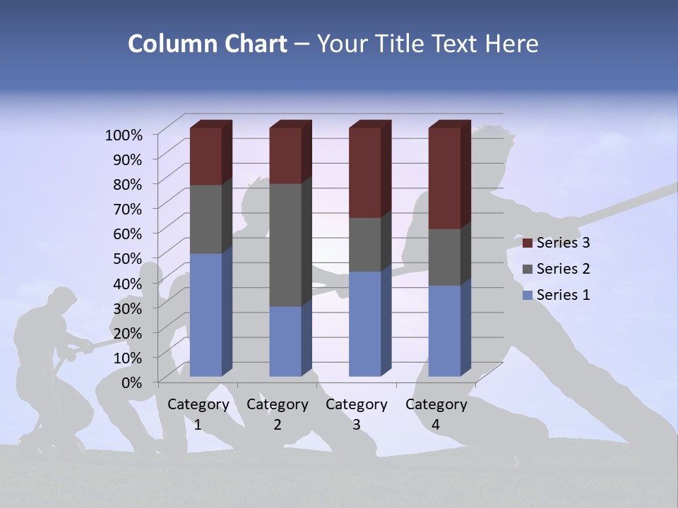 Playing String People PowerPoint Template