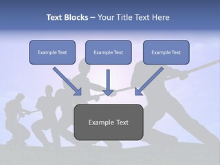 Playing String People PowerPoint Template