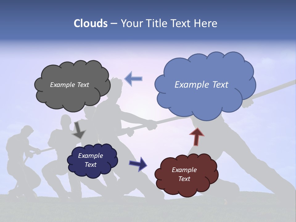 Playing String People PowerPoint Template