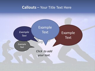 Playing String People PowerPoint Template