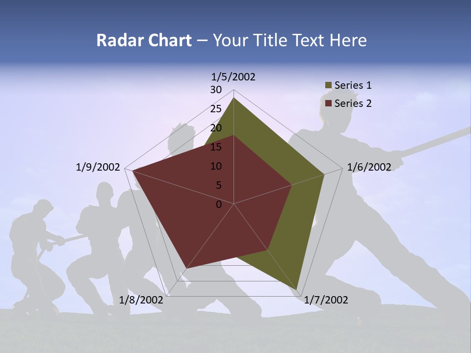 Playing String People PowerPoint Template