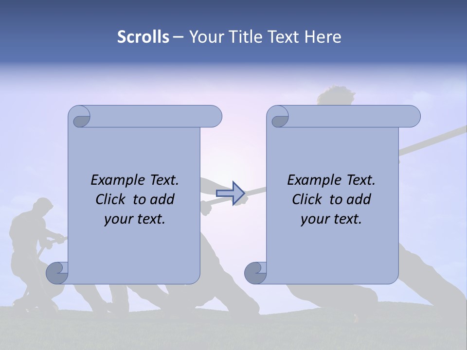 Playing String People PowerPoint Template