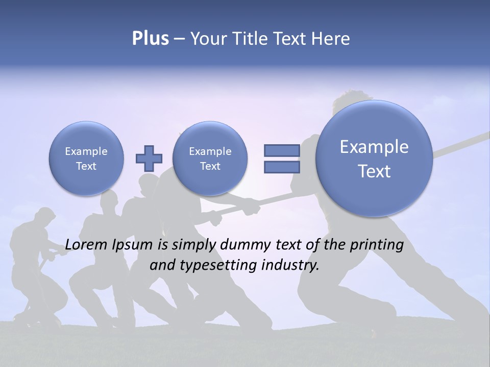 Playing String People PowerPoint Template