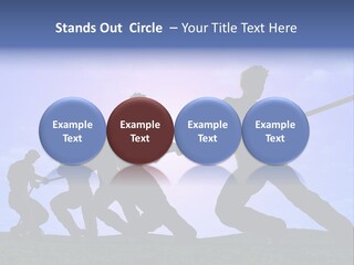 Playing String People PowerPoint Template