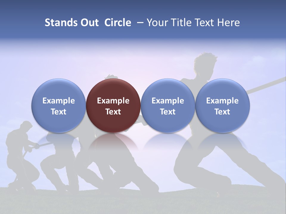 Playing String People PowerPoint Template