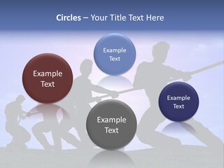 Playing String People PowerPoint Template