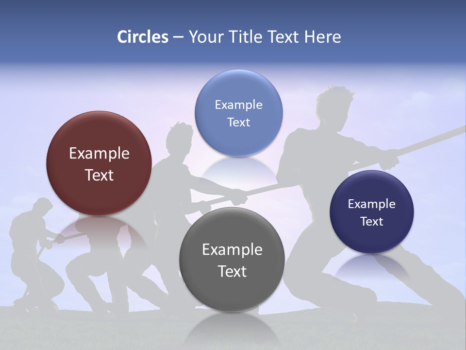 Playing String People PowerPoint Template