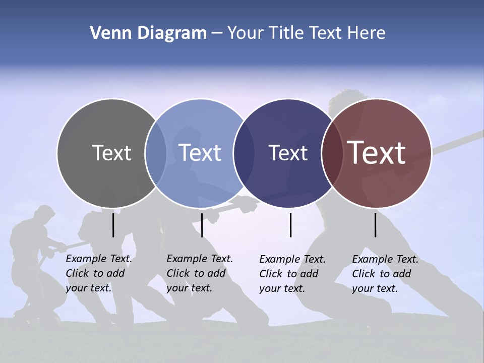 Playing String People PowerPoint Template