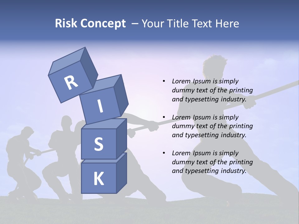 Playing String People PowerPoint Template