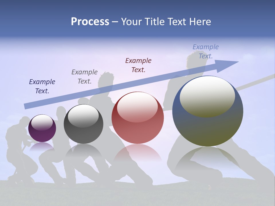 Playing String People PowerPoint Template