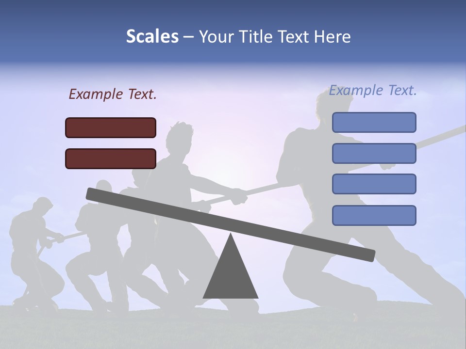 Playing String People PowerPoint Template