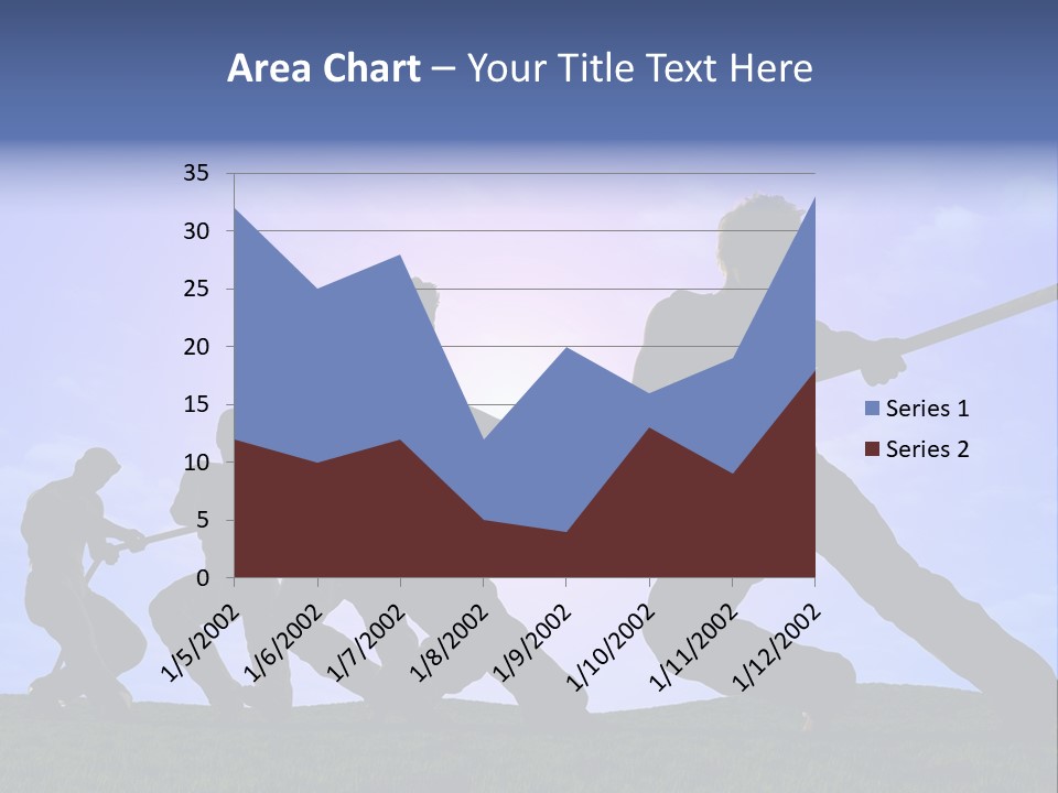 Playing String People PowerPoint Template