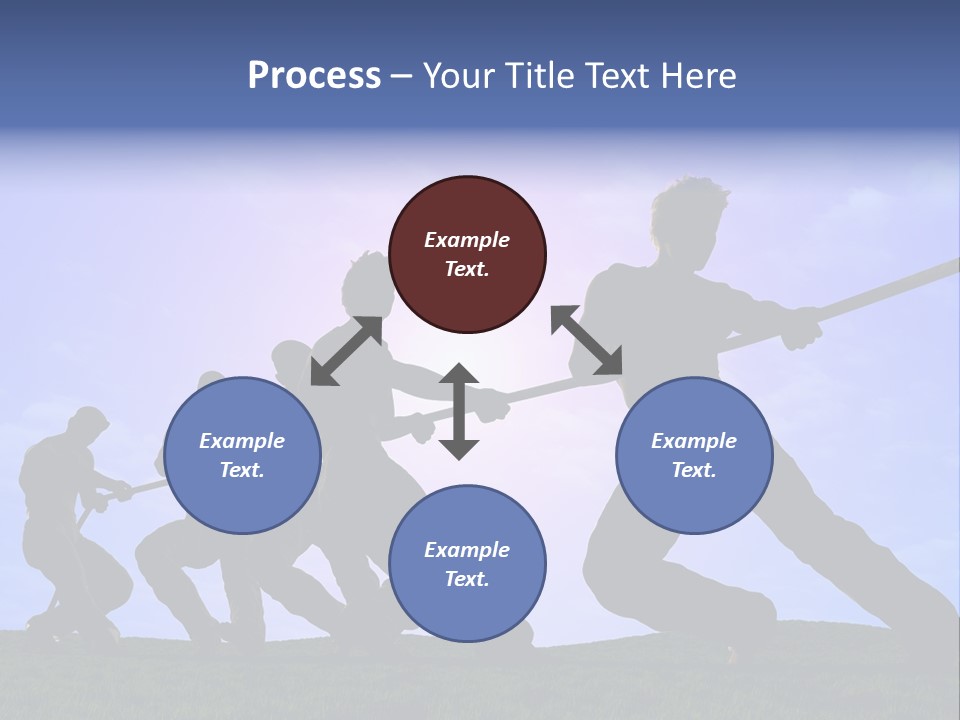 Playing String People PowerPoint Template