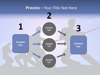 Playing String People PowerPoint Template