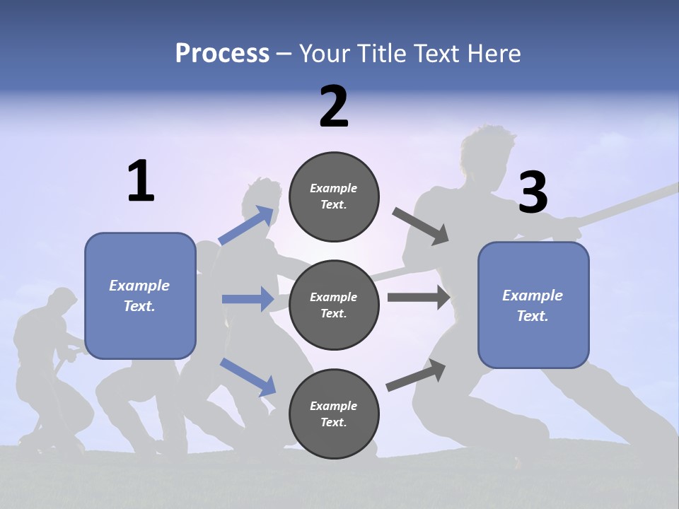 Playing String People PowerPoint Template
