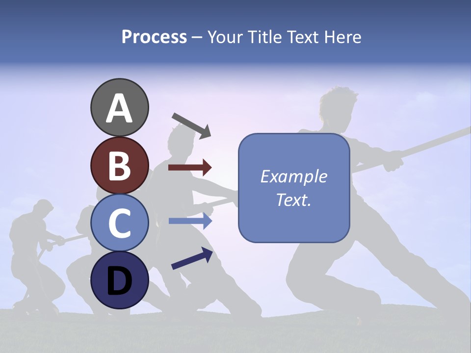 Playing String People PowerPoint Template