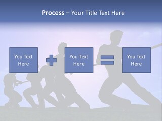 Playing String People PowerPoint Template