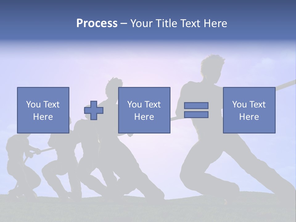 Playing String People PowerPoint Template