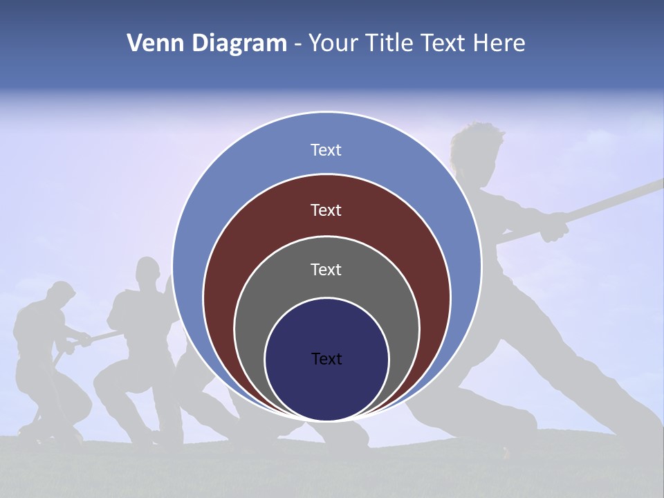 Playing String People PowerPoint Template