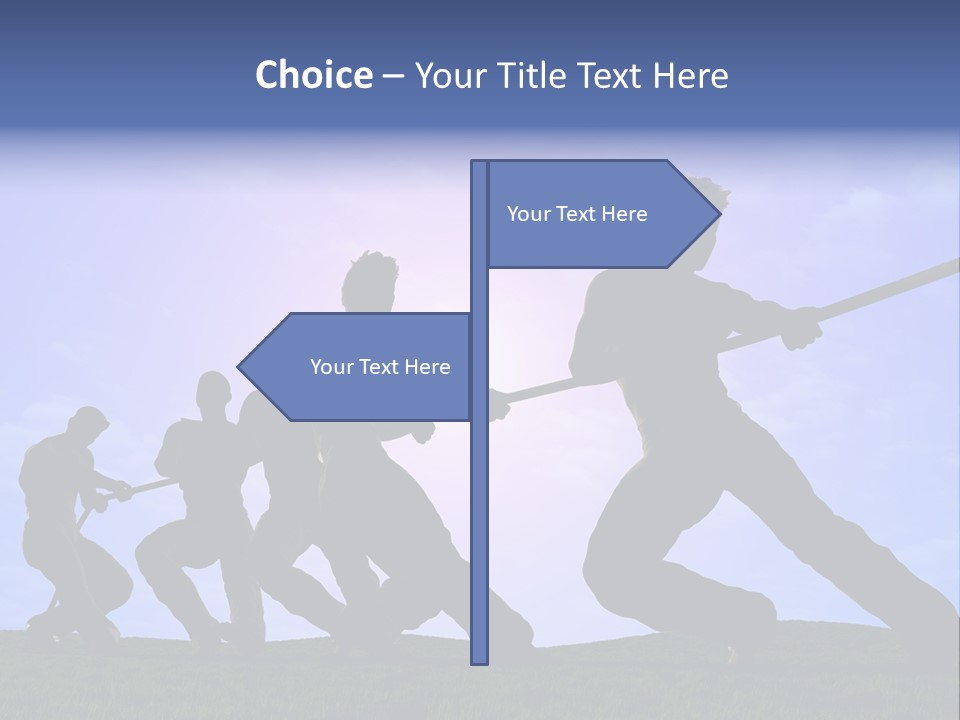 Playing String People PowerPoint Template