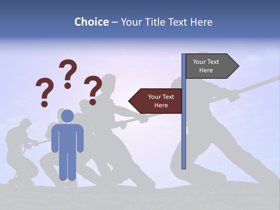 Playing String People PowerPoint Template