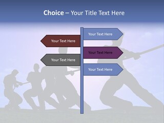 Playing String People PowerPoint Template