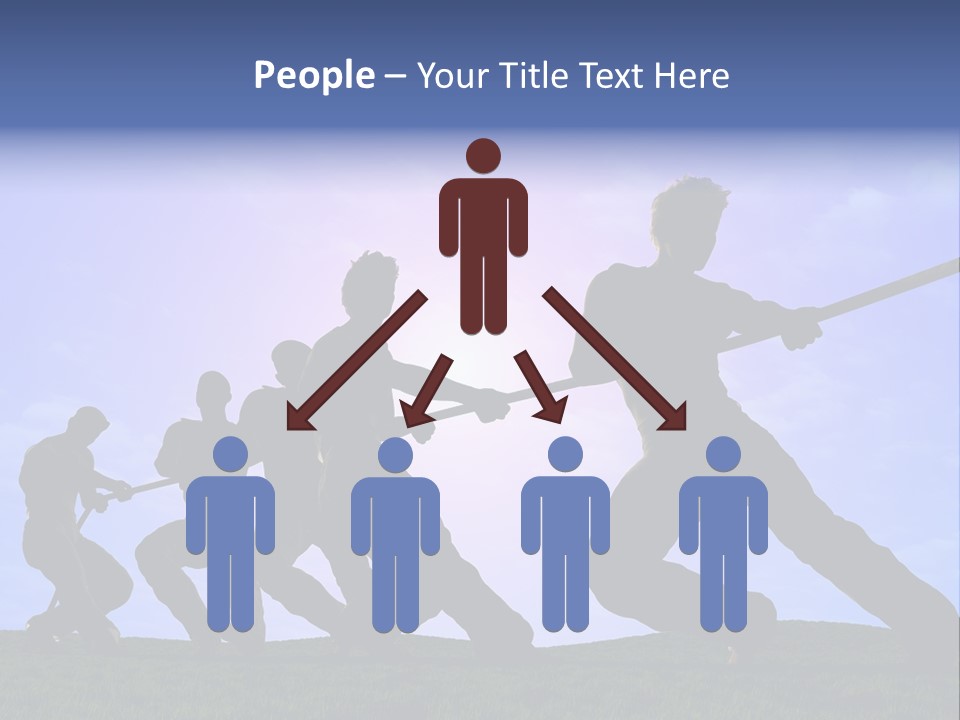 Playing String People PowerPoint Template