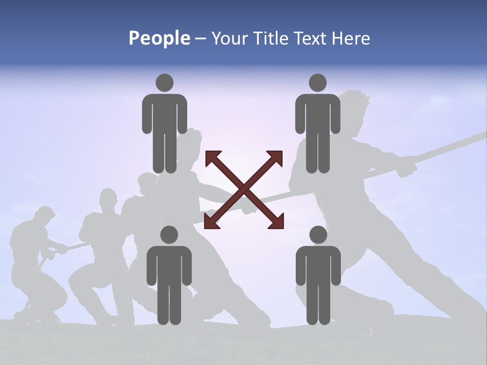 Playing String People PowerPoint Template