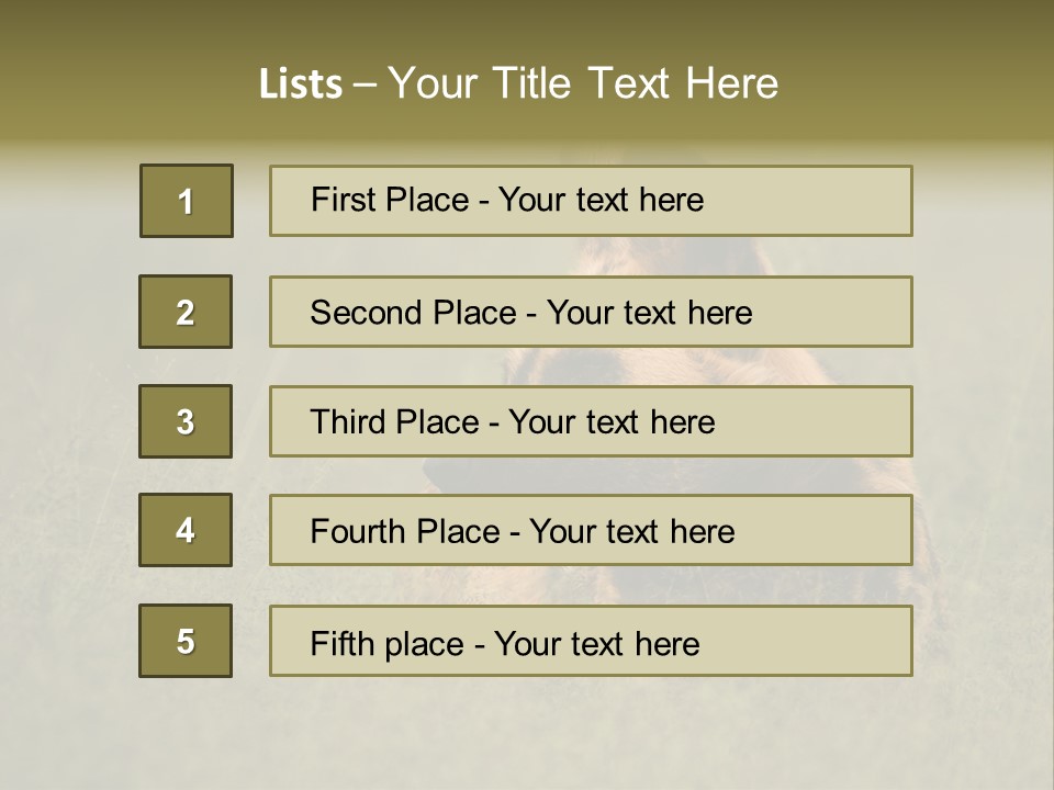 Serengeti Wild Dog Southern African Wild Dog African Hunting Dog PowerPoint Template