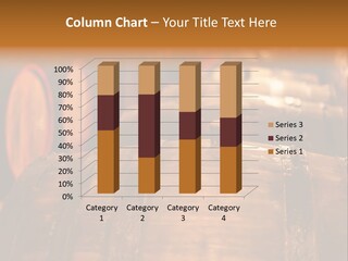 Large Brown Columns PowerPoint Template