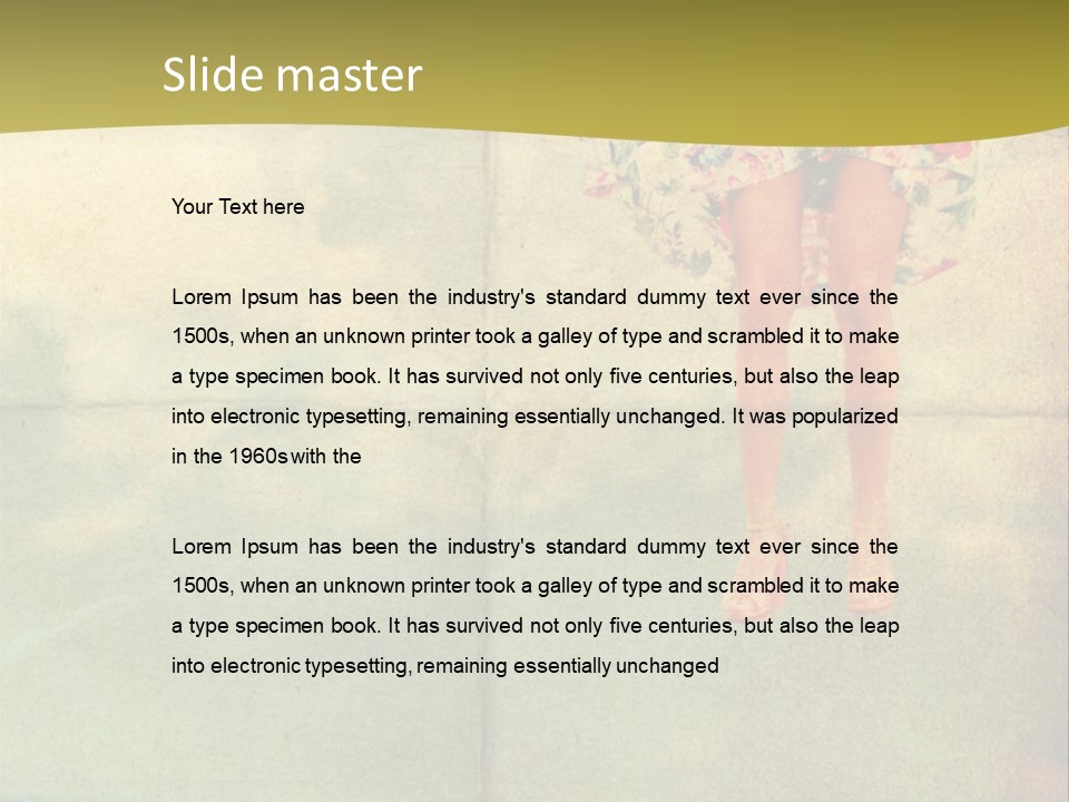 Dream Vintage Female PowerPoint Template