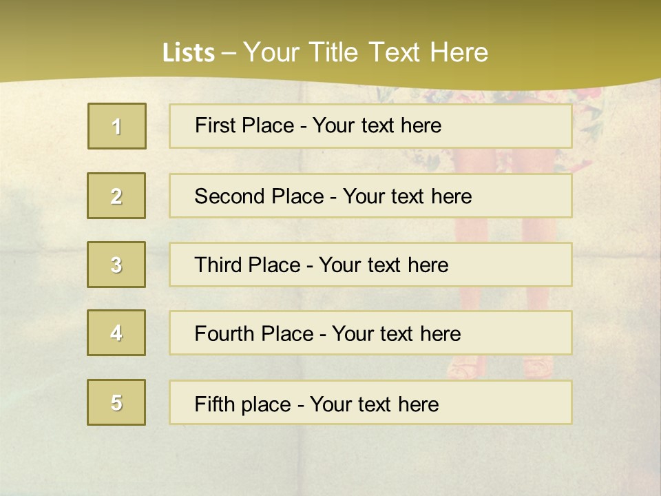 Dream Vintage Female PowerPoint Template