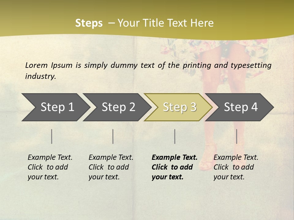 Dream Vintage Female PowerPoint Template