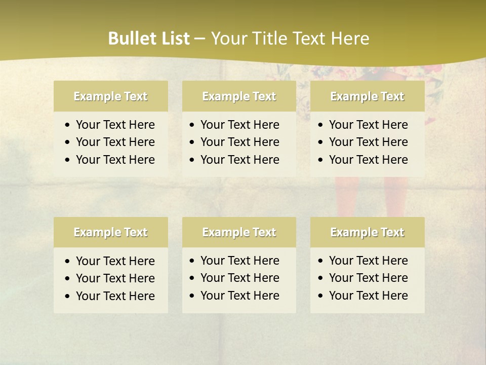 Dream Vintage Female PowerPoint Template