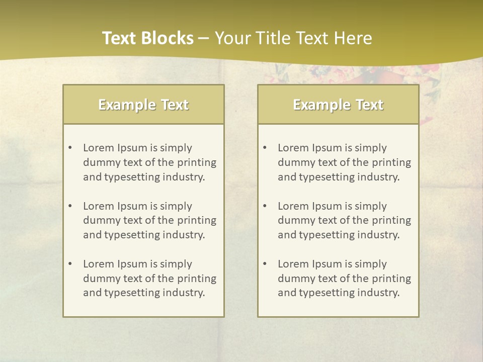 Dream Vintage Female PowerPoint Template