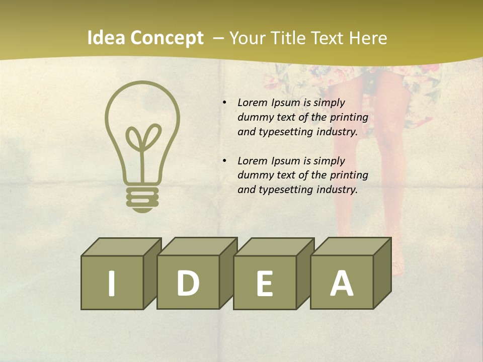 Dream Vintage Female PowerPoint Template