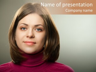 Caucasian Natural Attractive PowerPoint Template