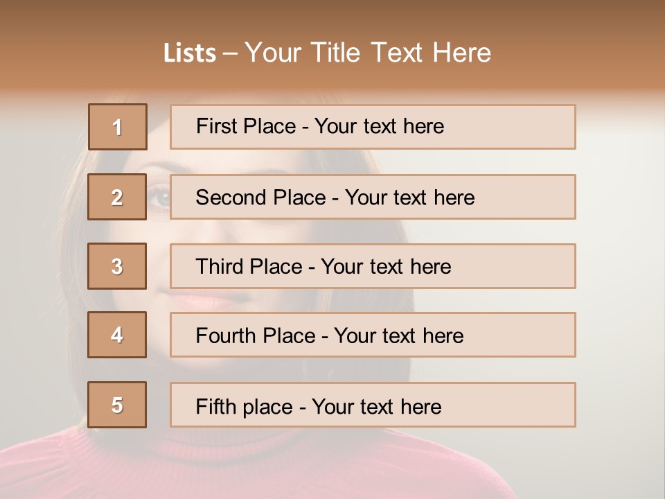 Caucasian Natural Attractive PowerPoint Template