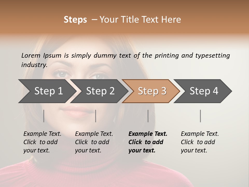 Caucasian Natural Attractive PowerPoint Template