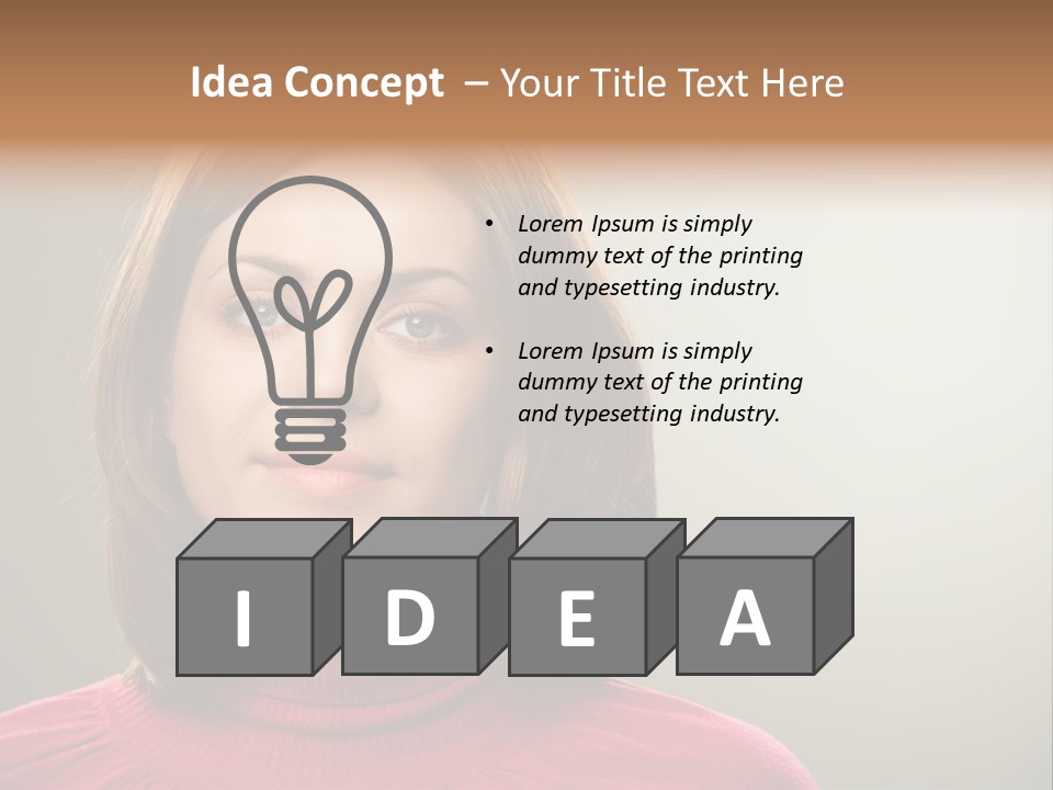 Caucasian Natural Attractive PowerPoint Template