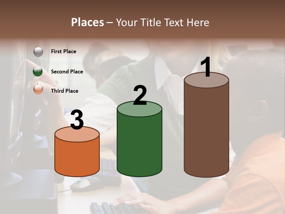 Boy Pupil Multi Ethnic PowerPoint Template